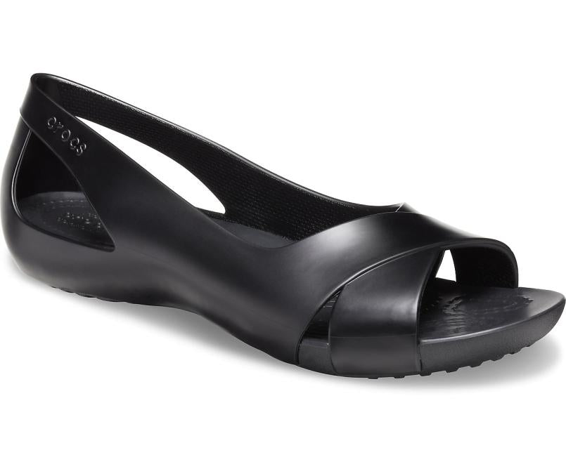 Sandals | Women Crocs Crocs Serena Flat Black