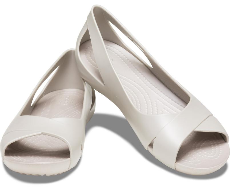 Sandals | Women Crocs Crocs Serena Flat Platinum
