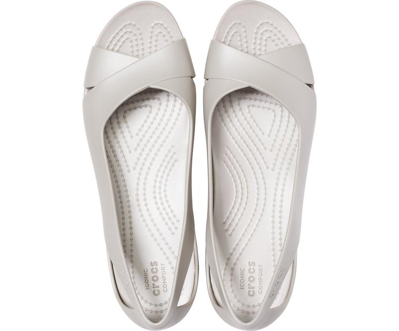 Sandals | Women Crocs Crocs Serena Flat Platinum