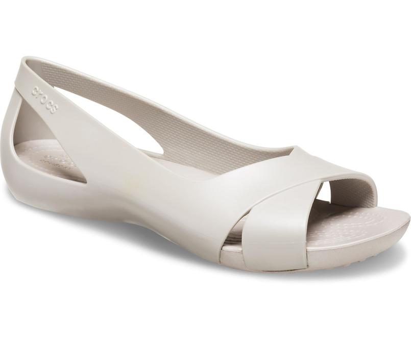 Sandals | Women Crocs Crocs Serena Flat Platinum