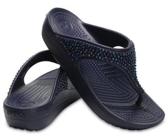 Sandals | Women Crocs Crocs Sloane Embellished Flip Navy / Turquoise