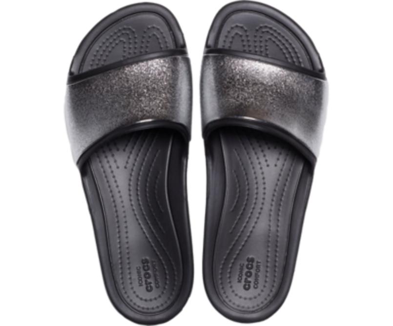 Sandals | Women Crocs Crocs Sloane Shine Low Slide Black
