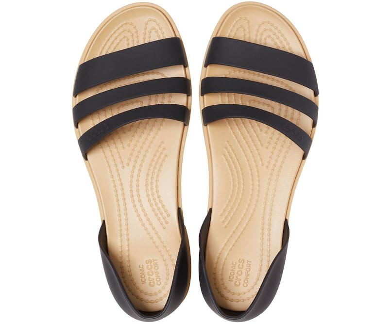 Sandals | Women Crocs Crocs Tulum Open Flat Black / Tan