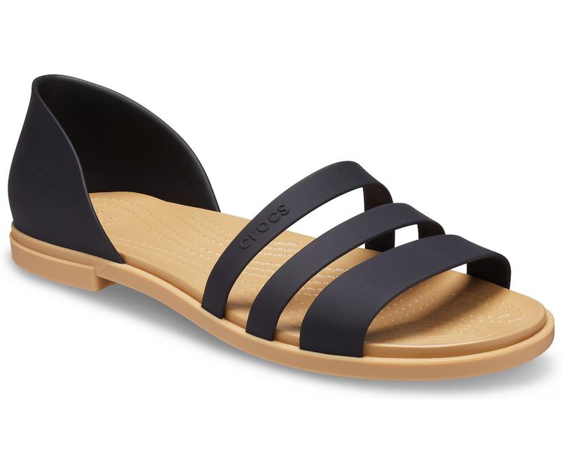 Sandals | Women Crocs Crocs Tulum Open Flat Black / Tan