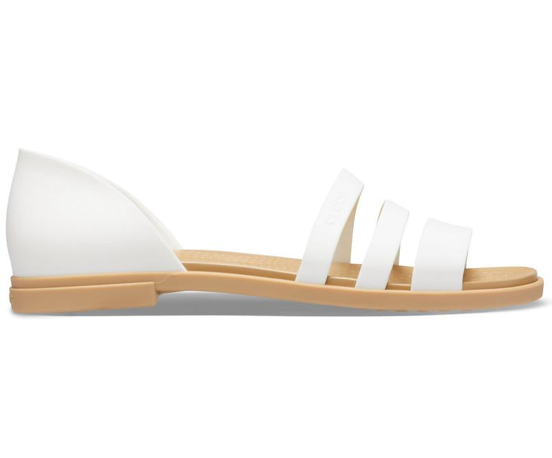 Sandals | Women Crocs Crocs Tulum Open Flat Oyster / Tan