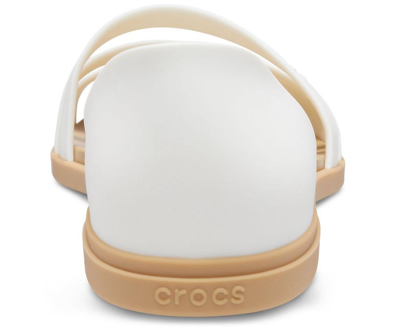 Sandals | Women Crocs Crocs Tulum Open Flat Oyster / Tan