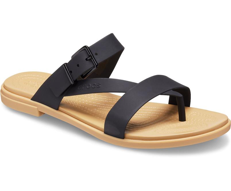 Sandals | Women Crocs Crocs Tulum Toe Post Sandal Black / Tan