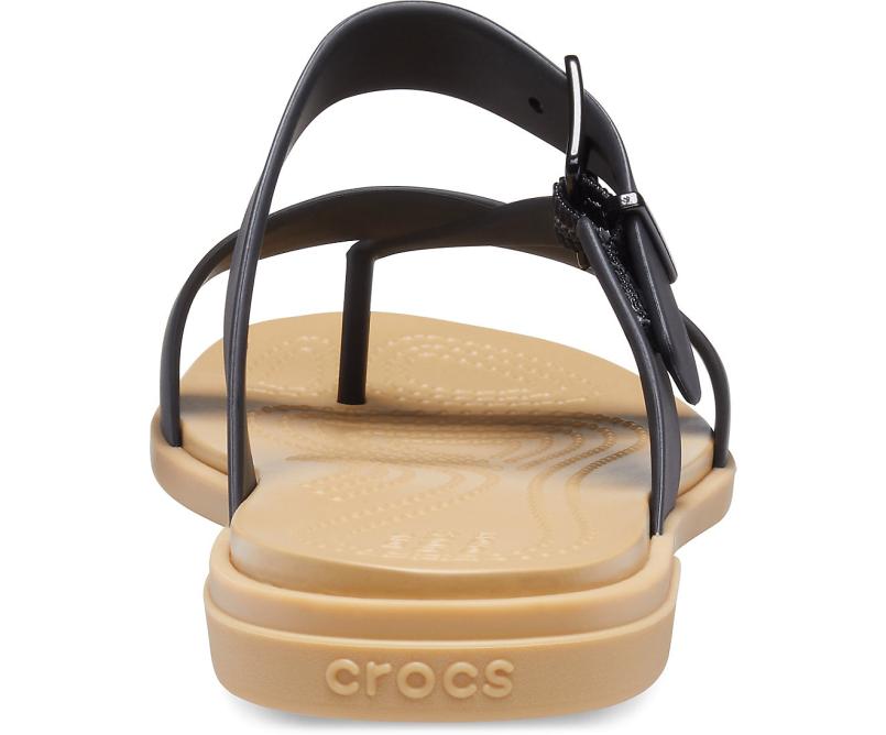Sandals | Women Crocs Crocs Tulum Toe Post Sandal Black / Tan