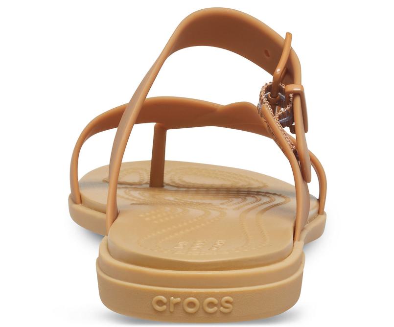 Sandals | Women Crocs Crocs Tulum Toe Post Sandal Dark Gold