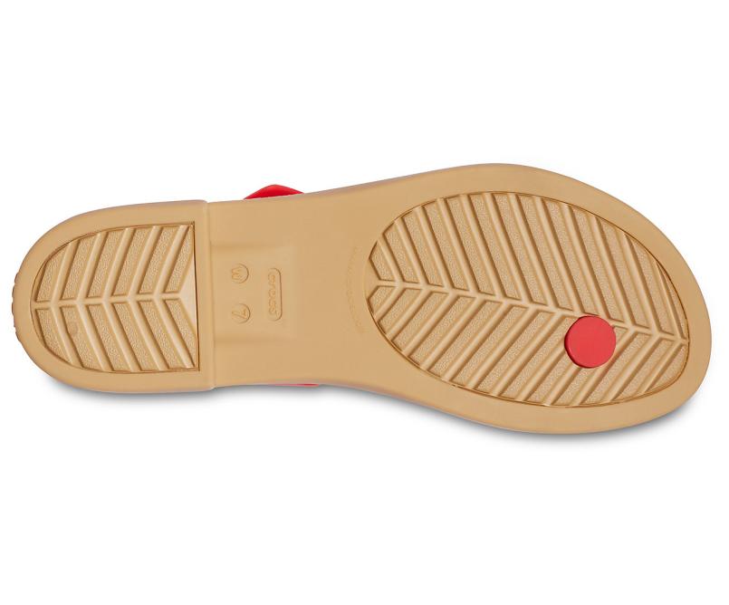Sandals | Women Crocs Crocs Tulum Toe Post Sandal Flame