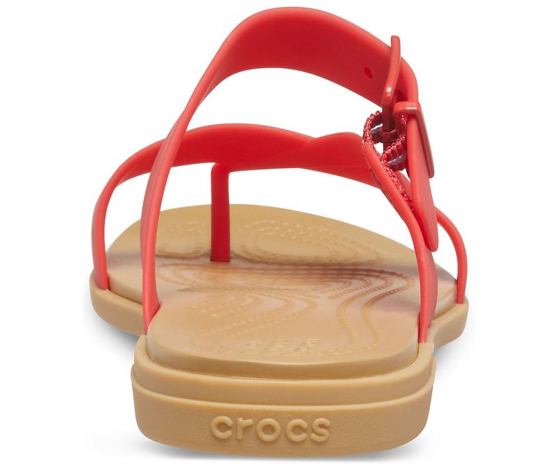 Sandals | Women Crocs Crocs Tulum Toe Post Sandal Flame