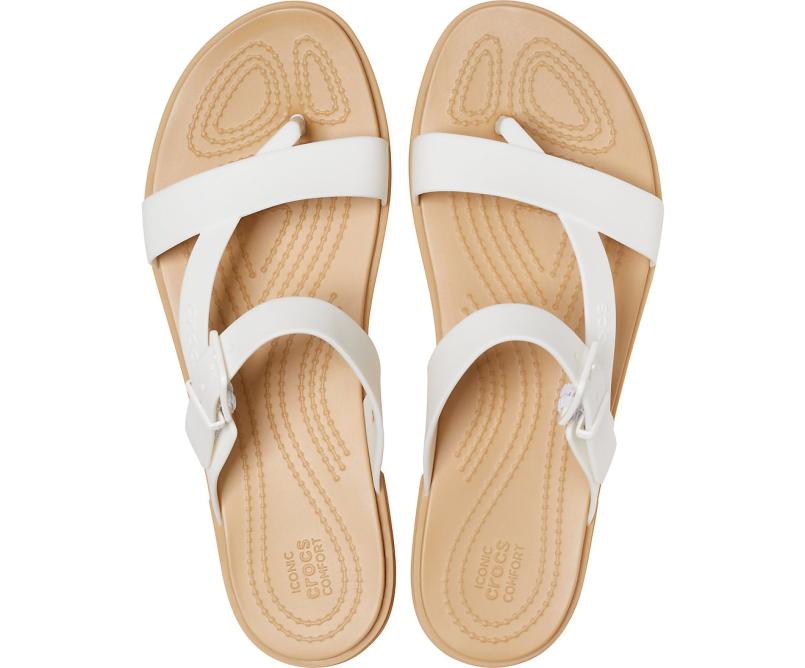 Sandals | Women Crocs Crocs Tulum Toe Post Sandal Oyster / Tan