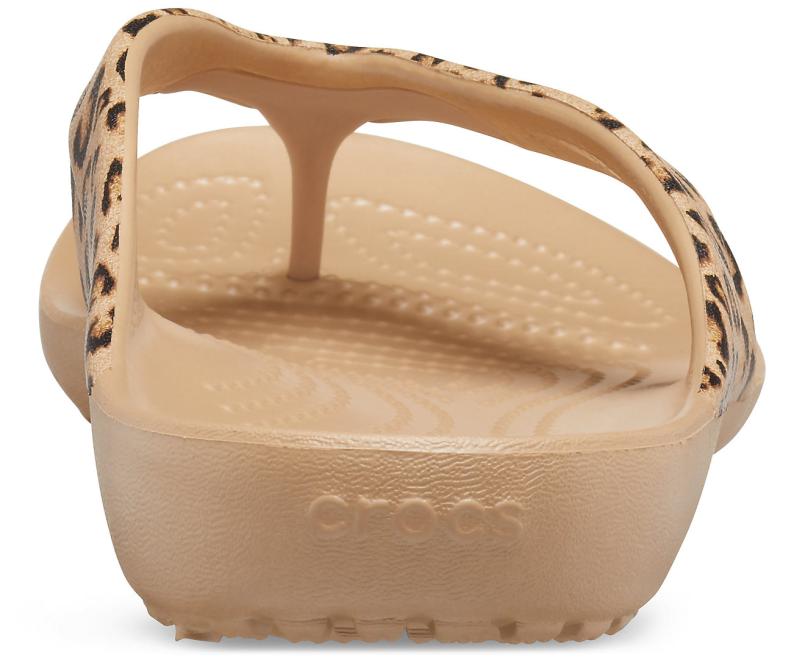 Sandals | Women Crocs Kadee II Leopard Flip Leopard / Gold