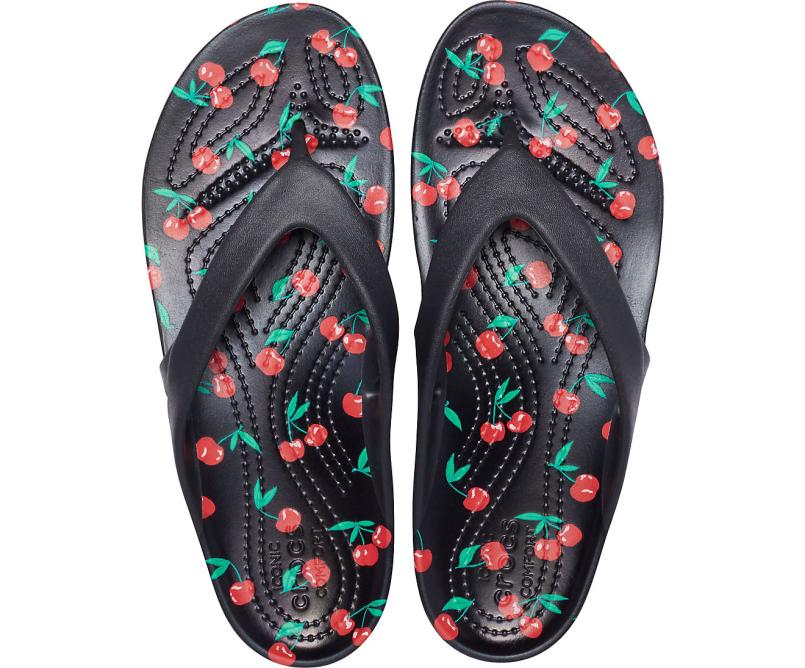 Sandals | Women Crocs Kadee II Printed Flip Cherry