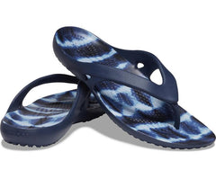 Sandals | Women Crocs Kadee II Printed Flip Navy