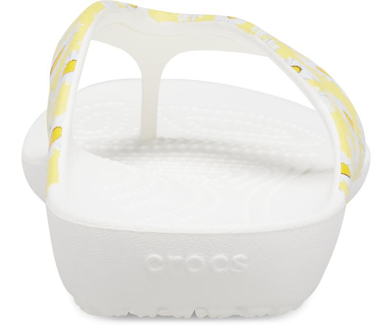 Sandals | Women Crocs Kadee II Printed Flip White / Yellow Daisy