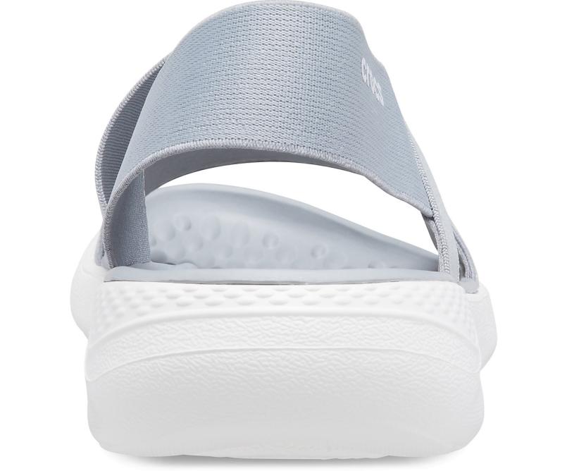 Sandals | Women Crocs LiteRide™ Stretch Sandal Light Grey / White