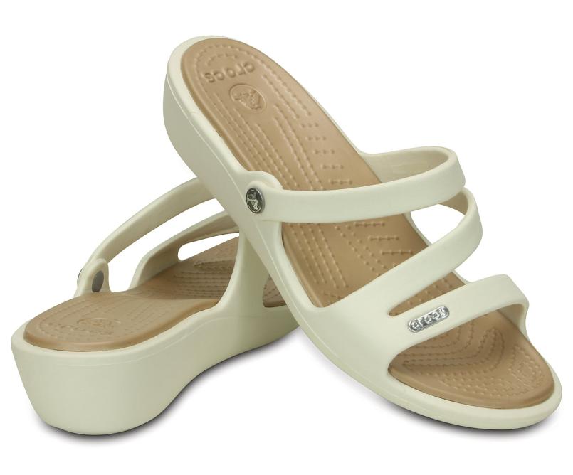 Sandals | Women Crocs Patricia Sandal Oyster / Gold