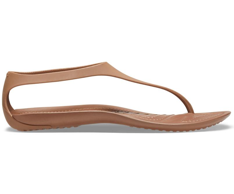 Sandals | Women Crocs Sexi Flip Bronze