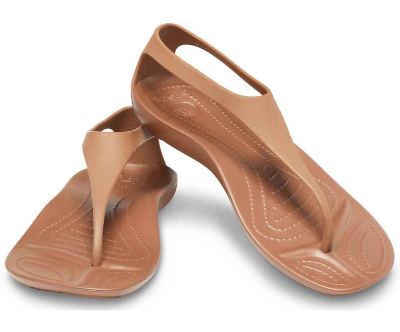 Sandals | Women Crocs Sexi Flip Bronze