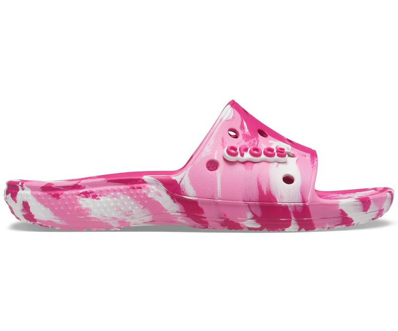 Sandals | Women/Men Crocs Classic Crocs Marbled Slide Candy Pink / Pink Lemonade