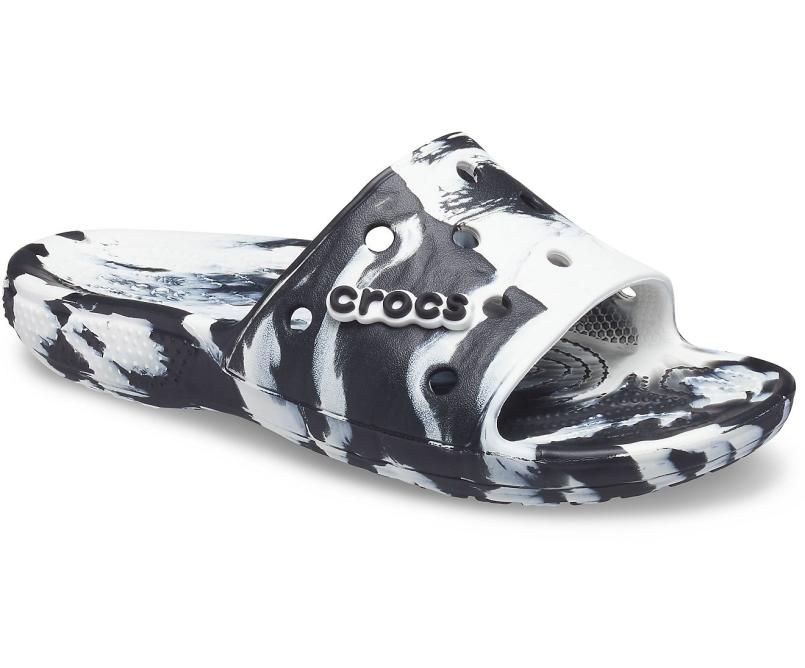 Sandals | Women/Men Crocs Classic Crocs Marbled Slide White / Black