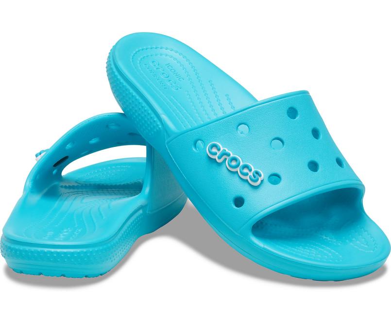Sandals | Women/Men Crocs Classic Crocs Slide Digital Aqua