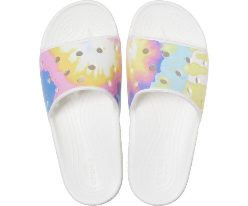 Sandals | Women/Men Crocs Classic Crocs Tie-Dye Graphic Slide White / Multi