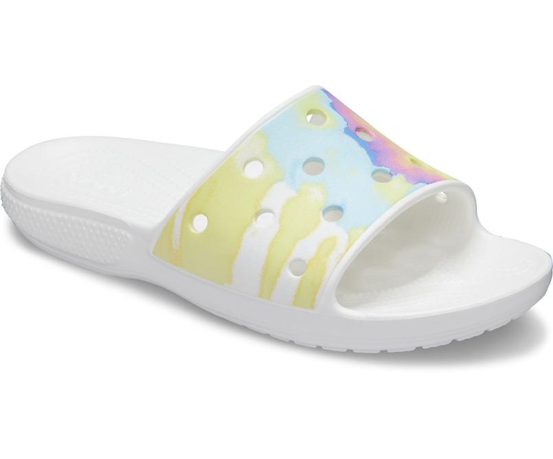 Sandals | Women/Men Crocs Classic Crocs Tie-Dye Graphic Slide White / Multi