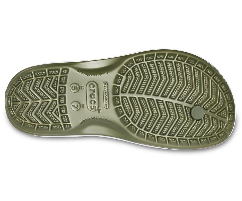 Sandals | Women/Men Crocs Crocband™ Flip Army Green / White