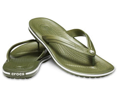 Sandals | Women/Men Crocs Crocband™ Flip Army Green / White