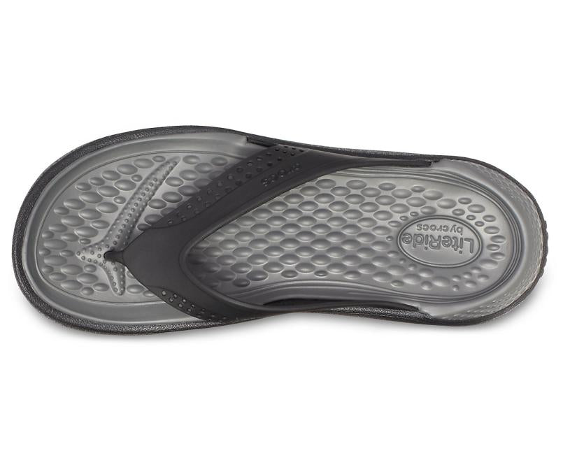 Sandals | Women/Men Crocs LiteRide™ Flip Black/slate Grey