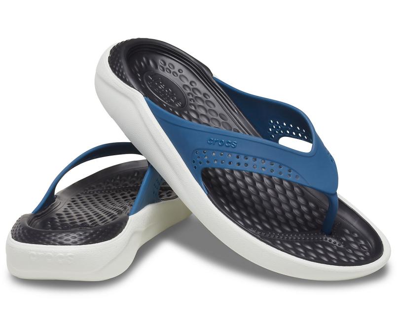 Sandals | Women/Men Crocs LiteRide™ Flip Vivid Blue / Almost White