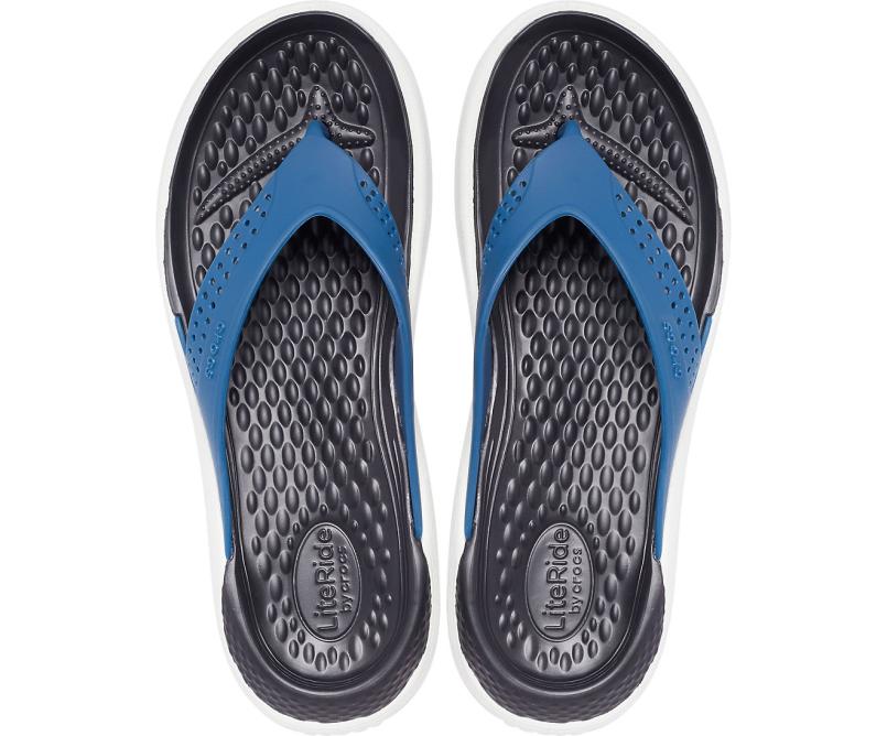 Sandals | Women/Men Crocs LiteRide™ Flip Vivid Blue / Almost White