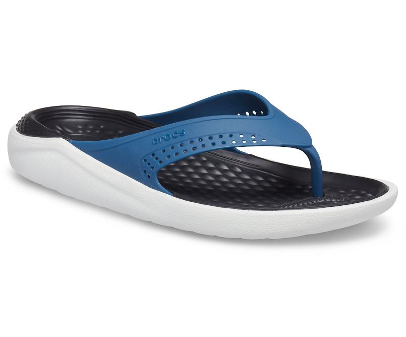 Sandals | Women/Men Crocs LiteRide™ Flip Vivid Blue / Almost White