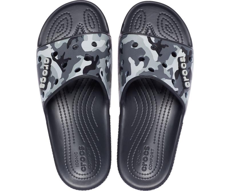 Slides | Women/Men Crocs Classic Crocs Printed Camo Slide Black