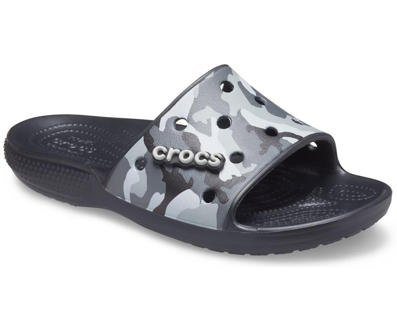 Slides | Women/Men Crocs Classic Crocs Printed Camo Slide Black